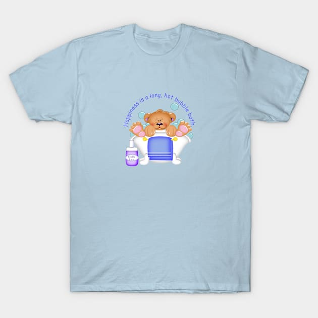 Bubble Bath Bear T-Shirt by angelwhispers